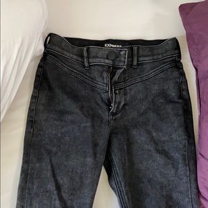 Express Black High Waisted Jean Size 0 Petite